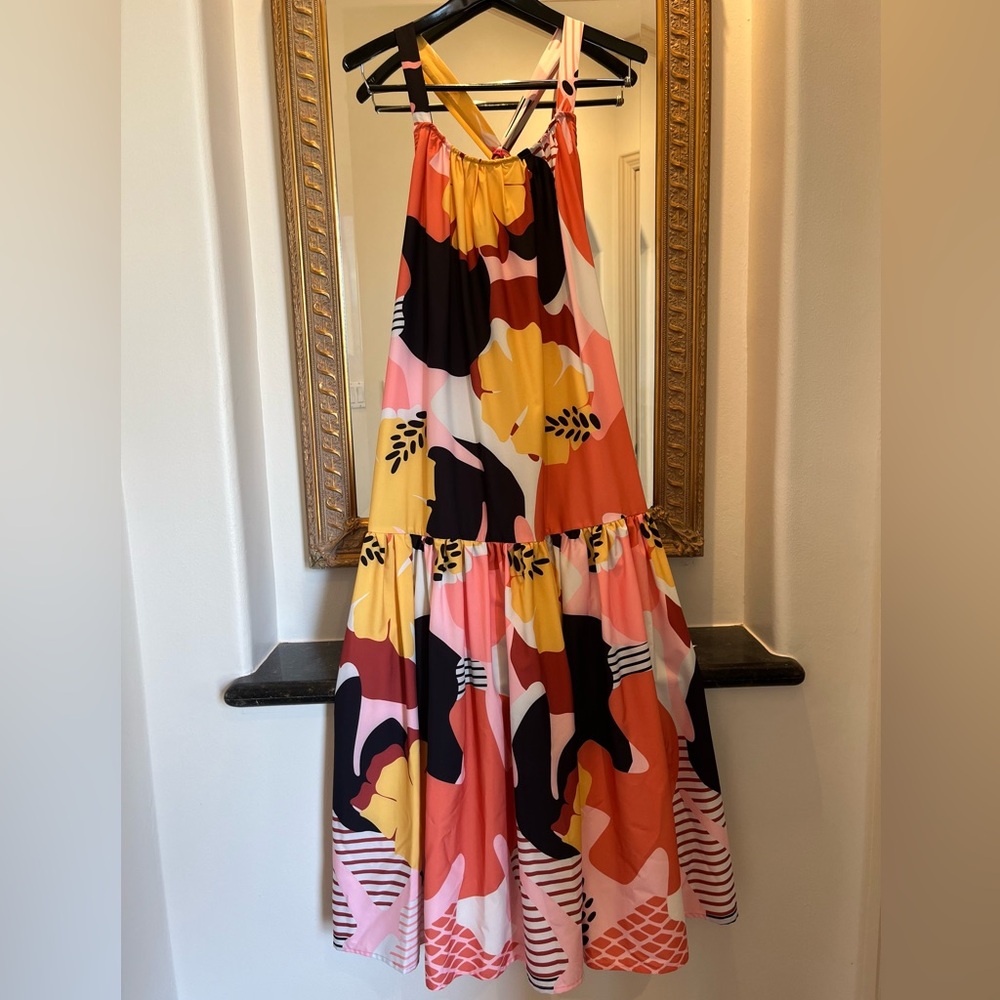 Gorgeous Designer Halter Maxi Dress